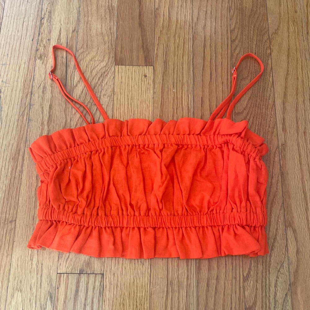 Ruffle crop top